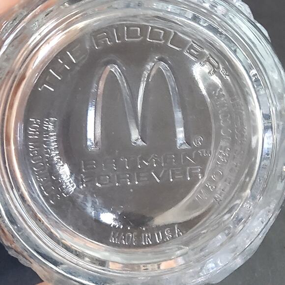 Batman Forever The Riddler Mug Mcdonalds 1995 Made in France Vtg - Picture 4 of 8